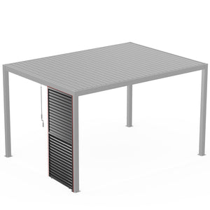 Louver Grille 1 / 3 10Ft Frame & Louvers - Black by Couch.com