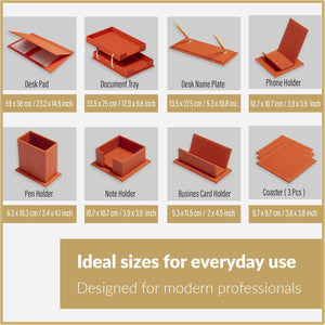 MOOG Classic Desk Organizer - Brown - 12 PCS