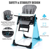 4-in-1 High Chair “Booster Seat with Adjustable Height and Recline-Black