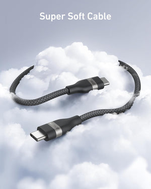 Anker USB-C to USB-C Cable (3 ft / 6 ft, 240W, Upcycled-Braided)