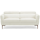72.5 Inch Modern Fabric Loveseat Sofa Couch with Adjustable Headrest