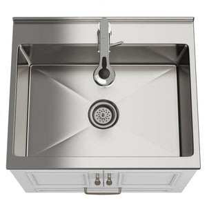 Cardinal - Laundry Cabinet With Faucet And Sink - White