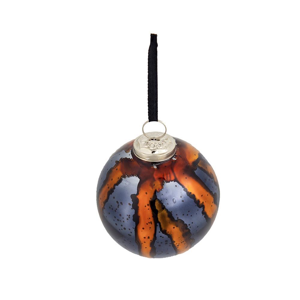 Christmas Ball Ornaments Set of 6 Glass Decorative Hanging Balls