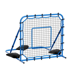 Soccer Rebounder Net, Quick-Switch Angle Soccer Goal Rebounder for Control, Passing Practice, Heavy-Duty Iron Frame & PE Net, Easy Setup Ball Training Equipment for Teens&Adults,3.7 x 3.7 ft
