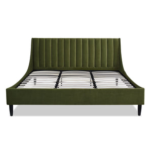 Aspen - Vertical Tufted Modern Headboard Platform Bed Set by Couch.com