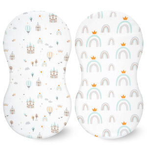 Baby Cradle Fitted Sheet Elastic Printing Baby Caring Table Changing Cover