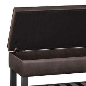 Cosmopolitan - Storage Ottoman Bench With Open Bottom by Couch.com