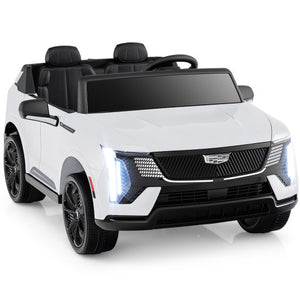 24V Ride on Truck 2-Seater Licensed Cadillac with Remote Control-White