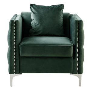 Bayberry - Velvet Chair With 1 Pillow by Couch.com