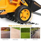 Kids Ride On Excavator Digger 6V Battery Powered Tractor-Yellow
