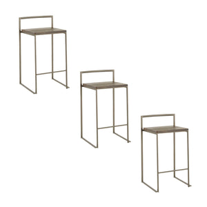 Fuji - Industrial Stackable Counter Stool Set by Couch.com