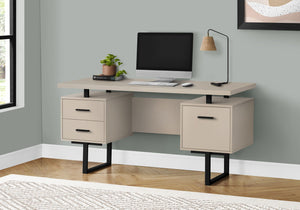 Computer Desk For Home Office, Laptop, Left, Right Set - Up, Storage Drawers, Contemporary & Modern by Couch.com