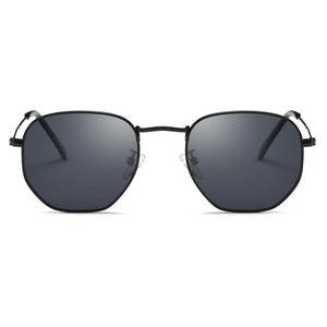 Classic Retro Luxury Reflective Sunglasses For Man And Woman Hexagon Sunglasses With Metal Luxury High Quality Frame Eyewear Sunglasses with UV400 Protection