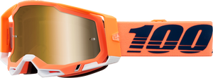 100% Racecraft 2 Goggles - Coral - True Gold Mirror 50010-00018