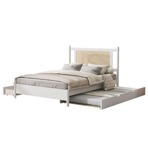 Platform Bed With 2 Big Drawers & Trundle by Couch.com