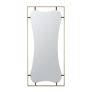 Poppy Mirror With Metal Frame Contemporary Design For Bathroom, Entryway Wall Decor by Couch.com