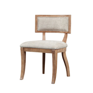 Classic Dining Chair (Set of 2) With Curved Back - Wire Brushed Birch by Couch.com