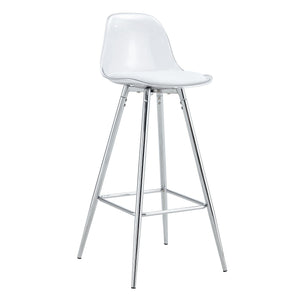 Stylish Upholstered Bar Chairs with Metal Legs