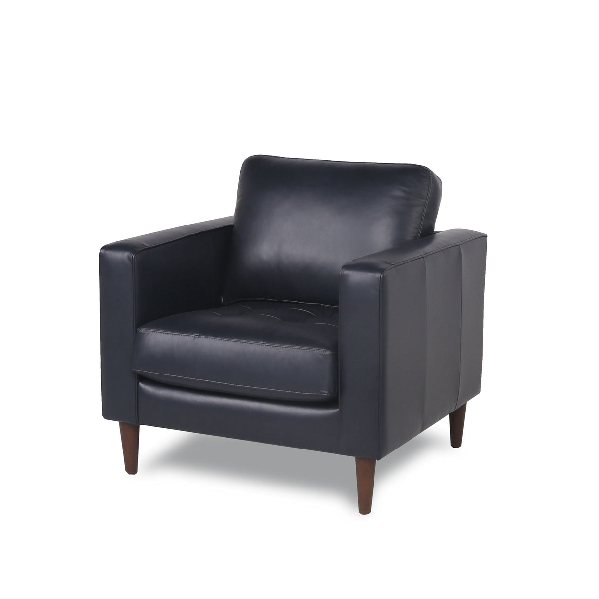 Mid-Century Tufted Leather Chair by Couch.com