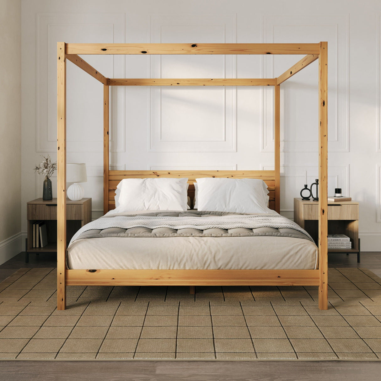 Canopy Bed Frame Modern Minimalist Boho by Couch.com