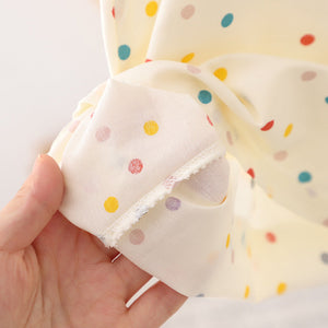 Colorful Polka Dot Sleeveless Western Style Baby Princess Dress