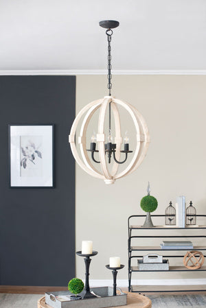 Chandelier, Hanging Light Fixture With Adjustable Chain For Kitchen, Bulb Not Included by Couch.com