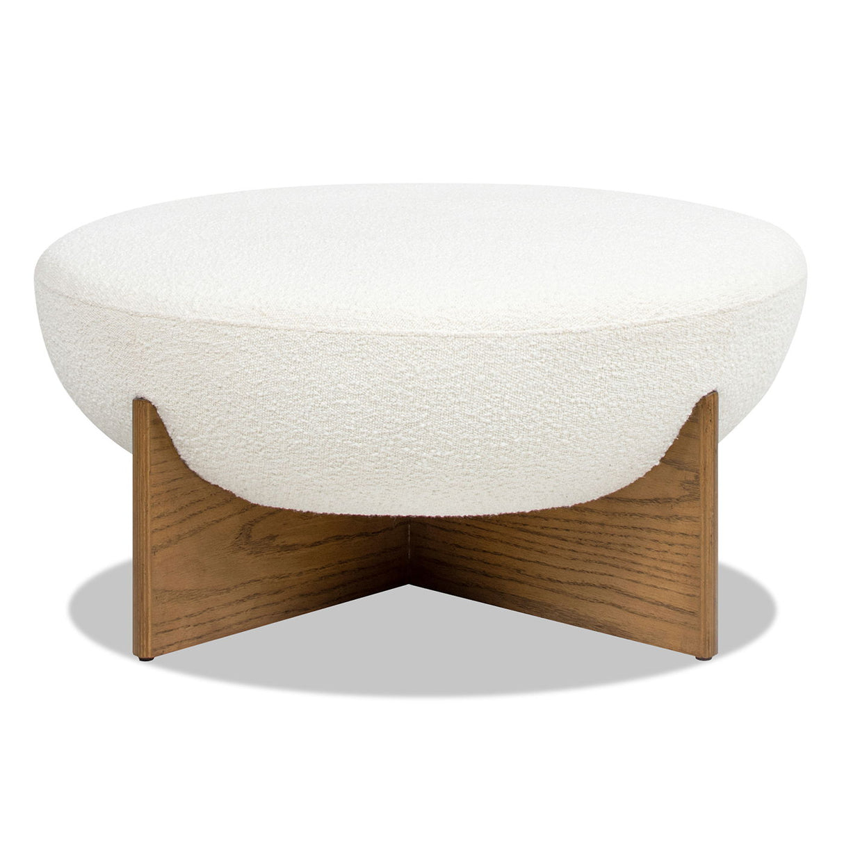 Bali - Round Upholstered Ottoman by Couch.com