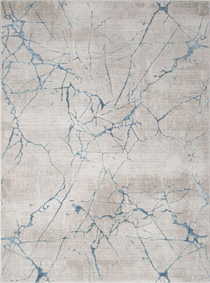 Elegance - 5'3" X 7'3" Area Rug - Blue, Polyester by Couch.com