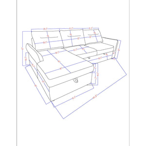Montana - Sofabed With Storage - Gray
