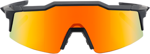 100% Speedcraft SL Sunglasses - Black - Red Mirror 60008-00005