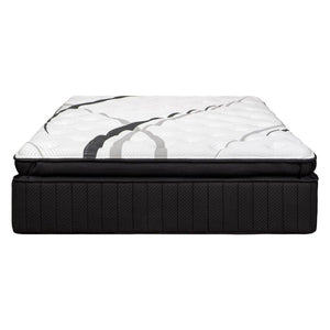 16" Graphite And Titanium Infused Twin Gel Memory Foam Ultra plush Hybrid Mattress