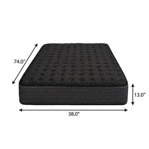 13" Copper Infused Twin Gel Memory Foam Extra Firm Hybrid Mattress