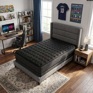 13" Copper Infused Twin Gel Memory Foam Extra Firm Hybrid Mattress