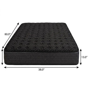 13" Copper Infused Twin Gel Memory Foam Extra Firm Hybrid Mattress