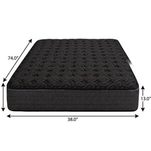 13" Copper Infused Twin Gel Memory Foam Firm Hybrid Mattress