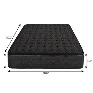 13" Copper Infused Twin Gel Memory Foam Firm Hybrid Mattress
