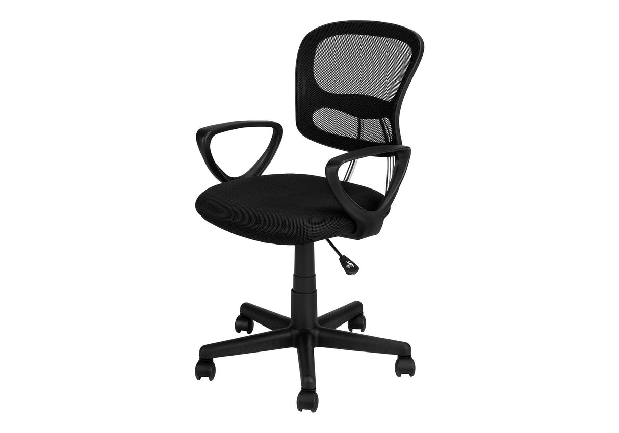 Office Chair, Adjustable Height, Swivel, Ergonomic, Armrests, Mesh, Contemporary / Modern - Black by Couch.com