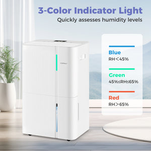 74/96 Pints Dehumidifier for Home 4500/5500 Sq. Ft Dehumidifier with 3 Modes-96 Pints