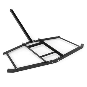 74 inch Wide Driveway Drag Tow Behind Landscape Leveling Rake with Reinforced Bars-Black