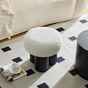 Versatile Mushroom Stool With Cushion by Couch.com