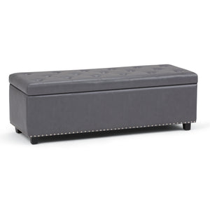 Hamilton - Upholstered Storage Ottoman by Couch.com