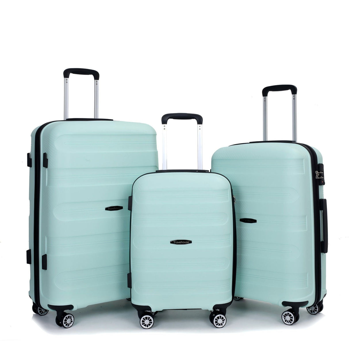 3 Piece Set Hardshell Suitcase Spinner Wheels by Couch.com