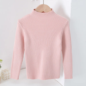 Children's Mock Neck Sweater Knitwear Top