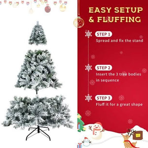 7.5 Ft. Hinged Artificial Fir Christmas Tree