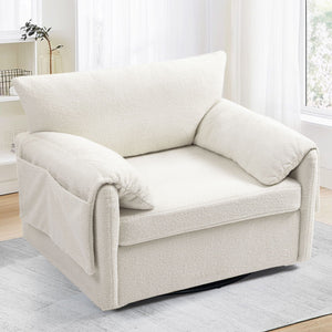 Oversized Swivel Armchair Modern Chair & Single Sofa Lounge, Comfortable Seating For Living Room by Couch.com