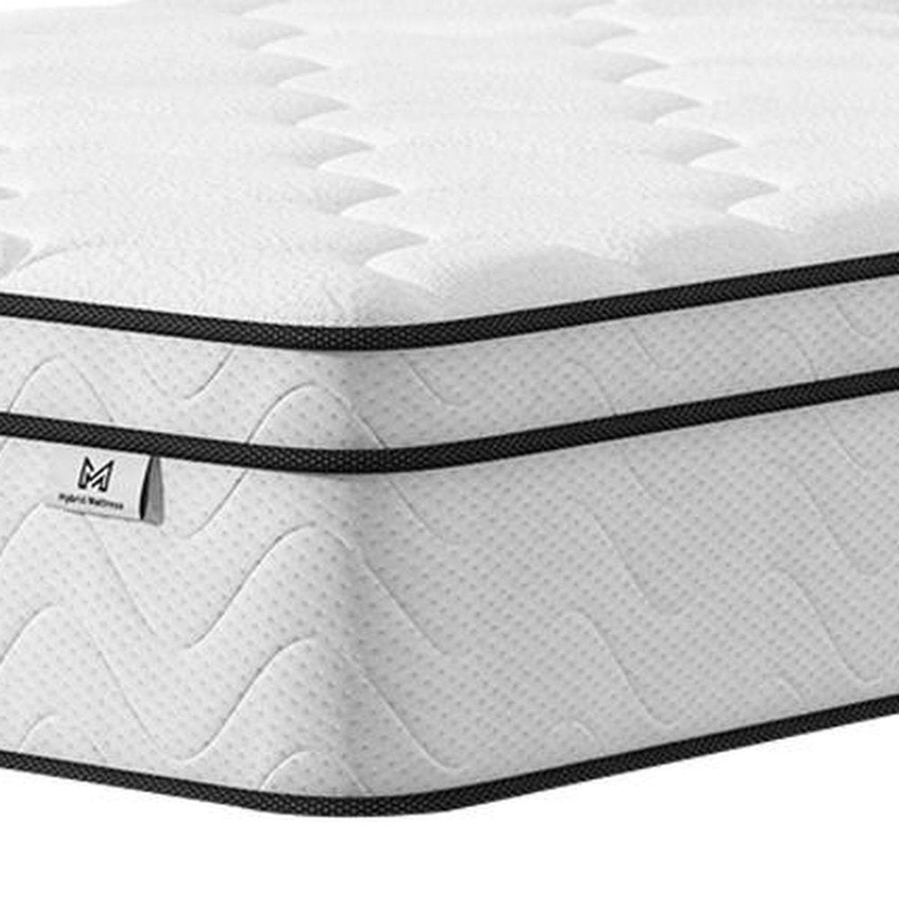 12" Twin Gel Memory Foam Medium Chevron Hybrid Mattress
