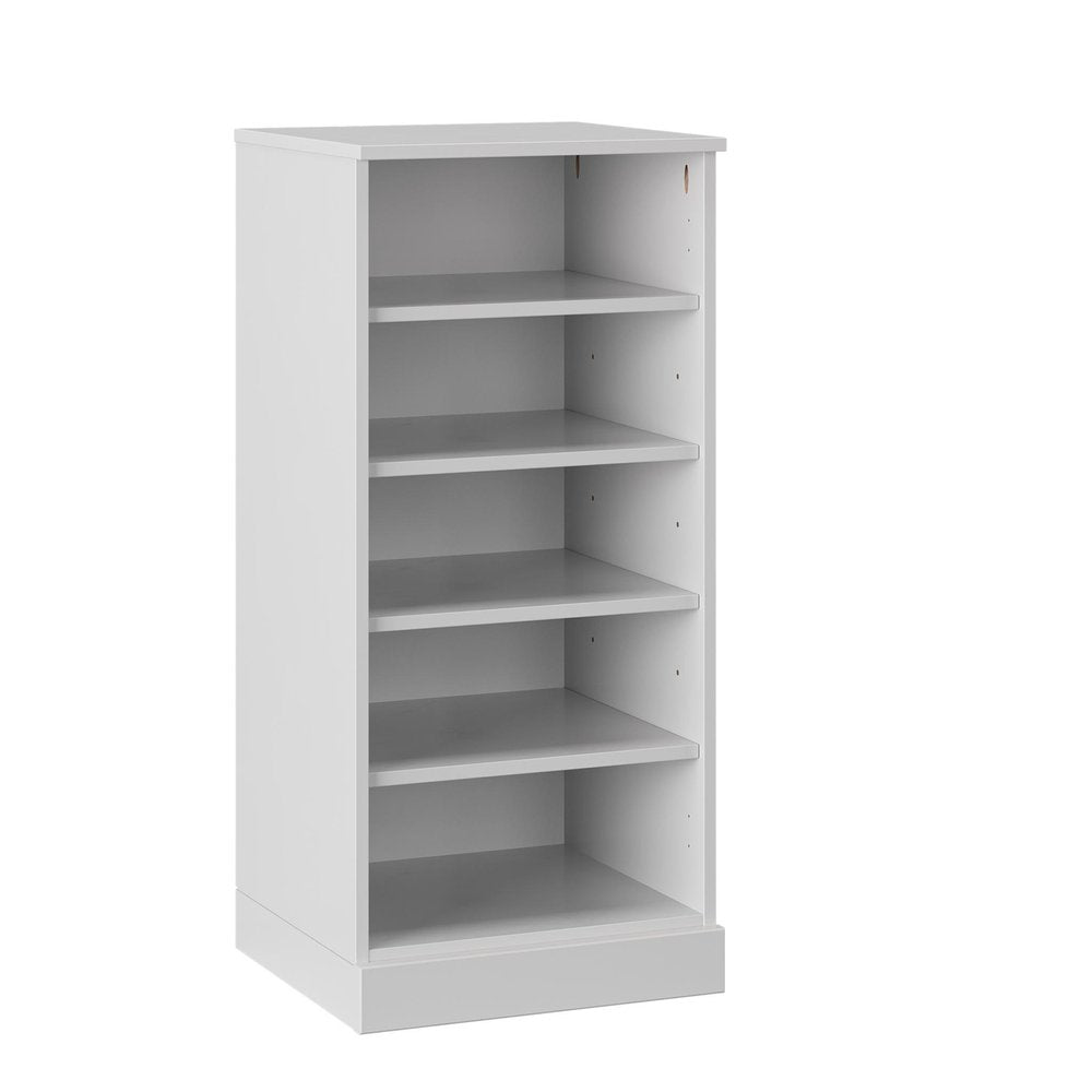 White Ten Pair Solid WoodShoe Storage Cabinet