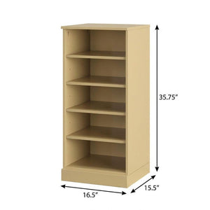 White Ten Pair Solid WoodShoe Storage Cabinet