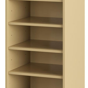 White Ten Pair Solid WoodShoe Storage Cabinet
