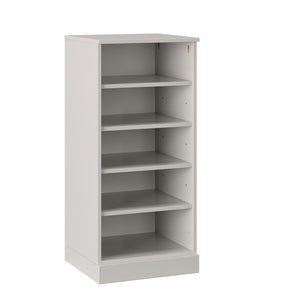 White Ten Pair Solid WoodShoe Storage Cabinet